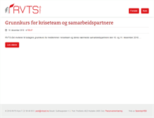 Tablet Screenshot of kurs.rvts.no